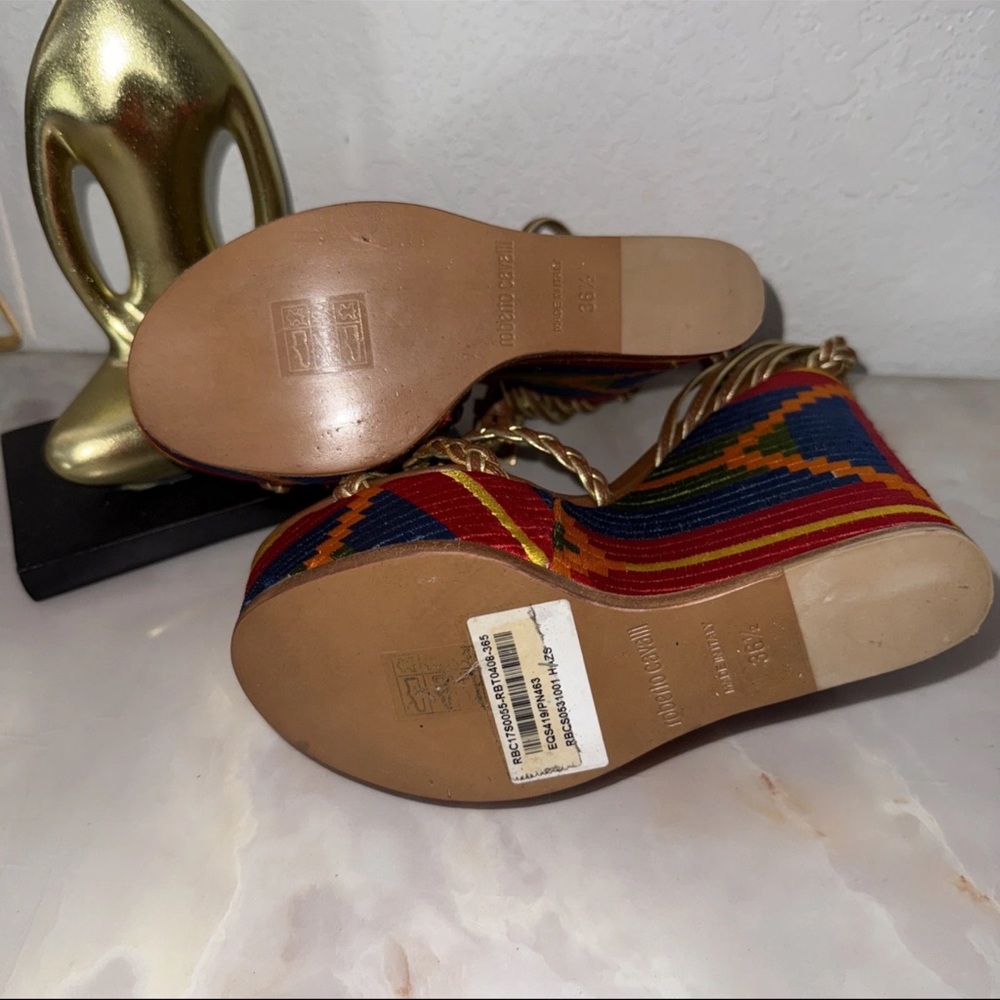 Roberto Cavalli wedges size 36.5 - Picture 5 of 16